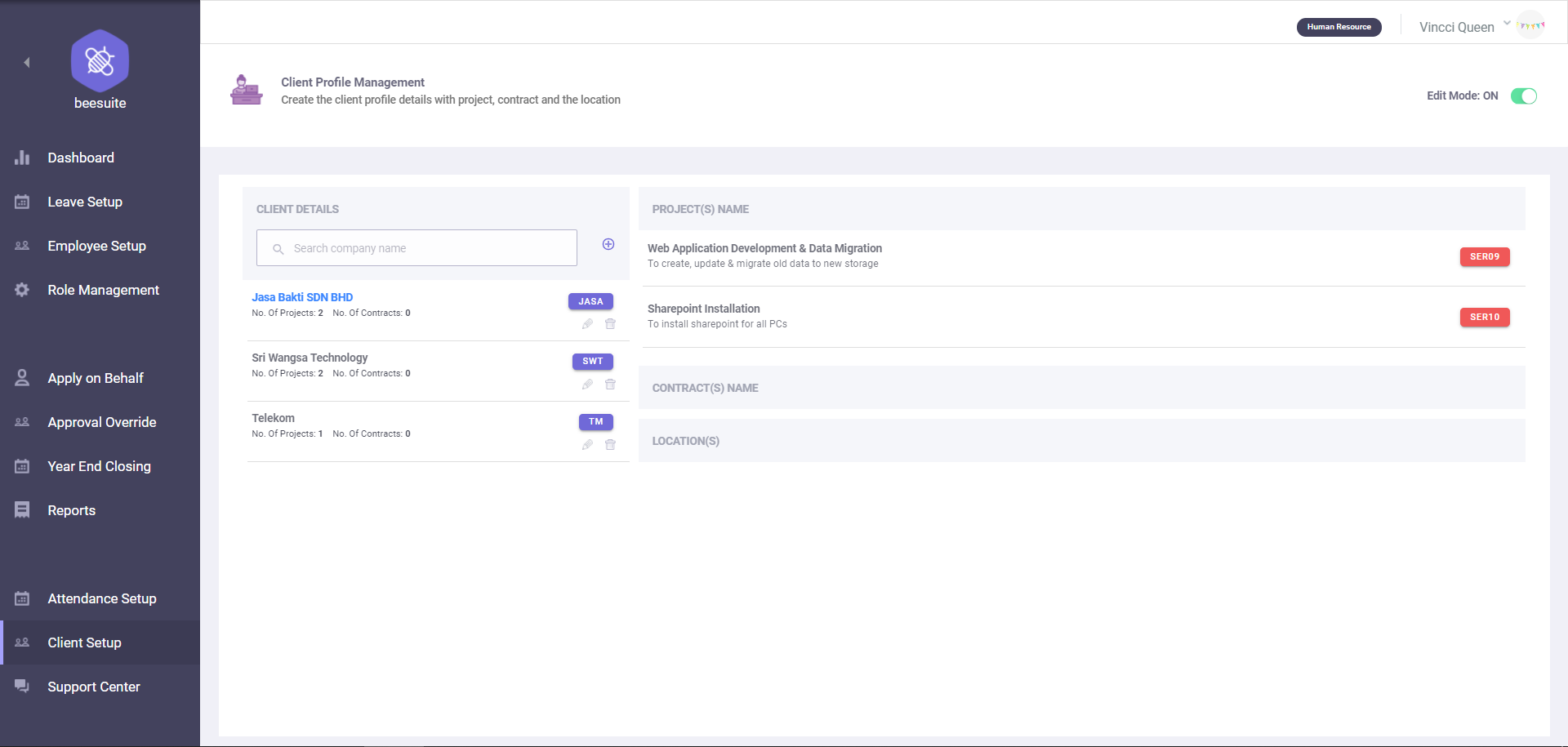 Client setup overview